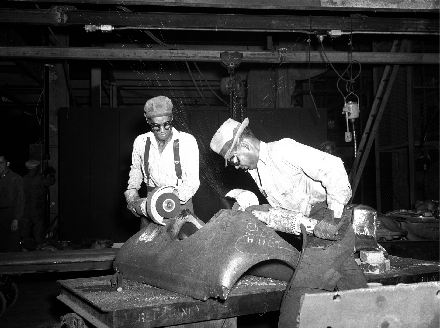 Workers at the Highland Park Plant in the 1940s.